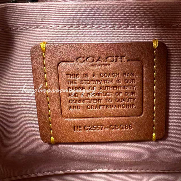 Coach Teri Shoulder Bag Xbody In Quilted Denim/Ballerina/Carrnation CBG86 NWT - Picture 8 of 10